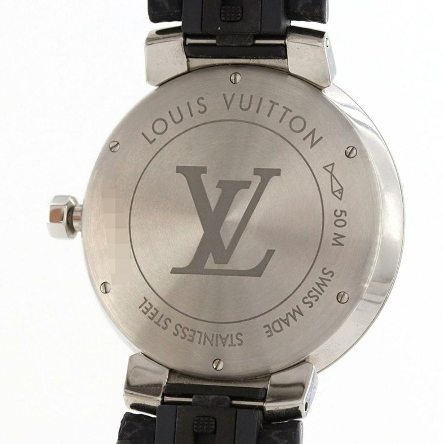 路易威登 Tambour Slim Monogram Q1DM0 SS 石英腕錶-5
