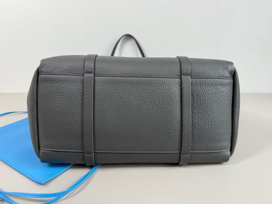 Balenciaga 巴黎世家everyday 高級灰全皮撞色tote包購物袋子母包-2