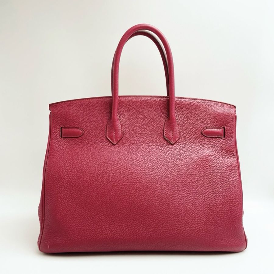 Hermes 愛馬仕 Birkin35玫瑰紫金扣 框N Togo皮-1