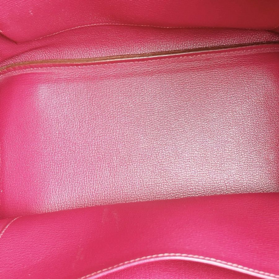 Hermes 愛馬仕 Birkin35玫瑰紫金扣 框N Togo皮-4