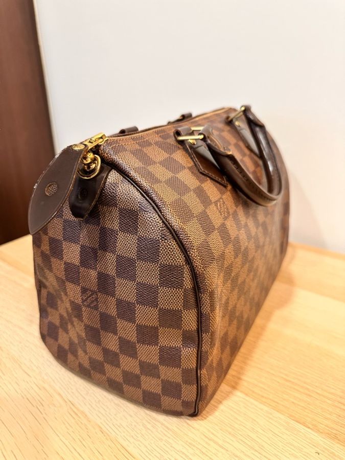 LOUIS VUITTON路易威登LV-Speedy 30 Damier Ébène棕色棋盤格-1