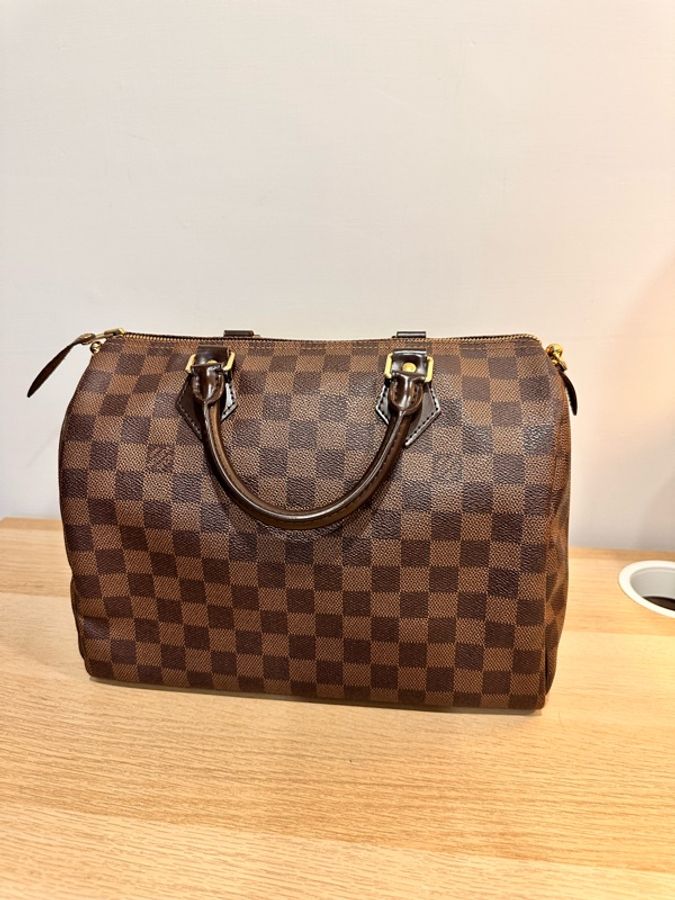 LOUIS VUITTON路易威登LV-Speedy 30 Damier Ébène棕色棋盤格-3