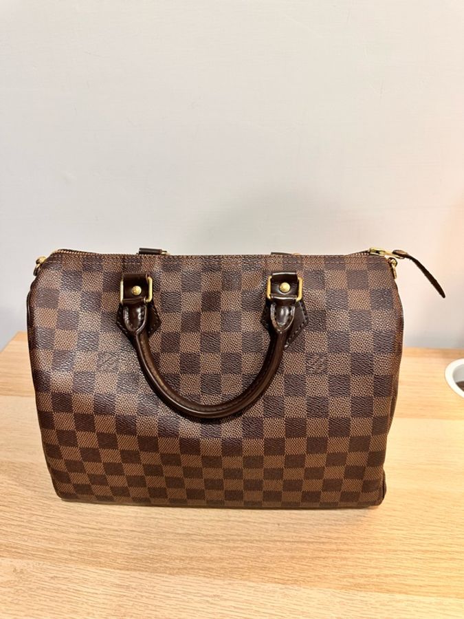 LOUIS VUITTON路易威登LV-Speedy 30 Damier Ébène棕色棋盤格-5