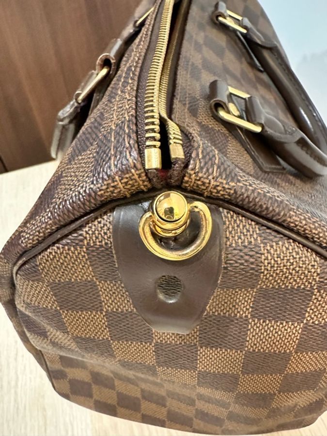 LOUIS VUITTON路易威登LV-Speedy 30 Damier Ébène棕色棋盤格-16
