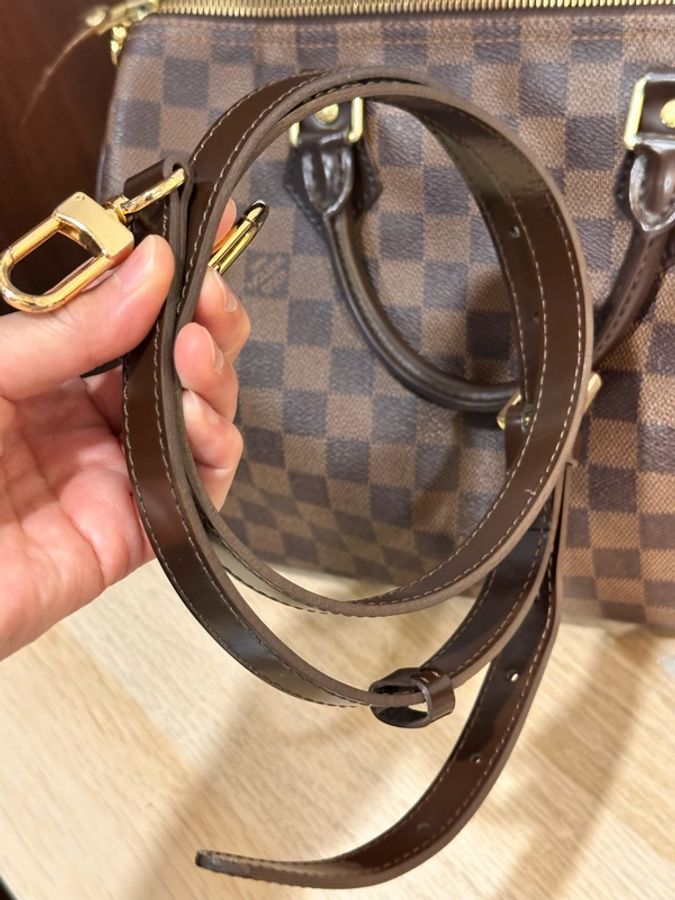 LOUIS VUITTON路易威登LV-Speedy 30 Damier Ébène棕色棋盤格-22