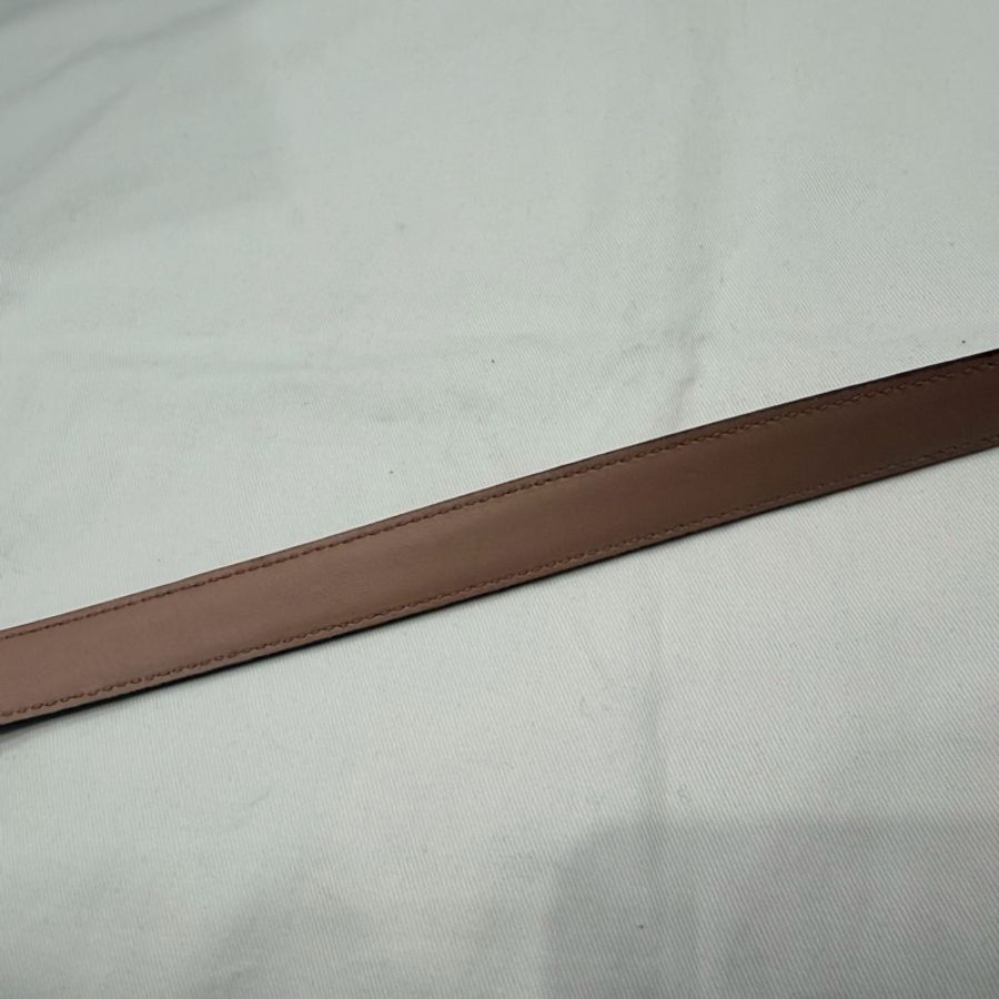 Gucci GG 漆皮 皮帶 裸粉 80cm-16