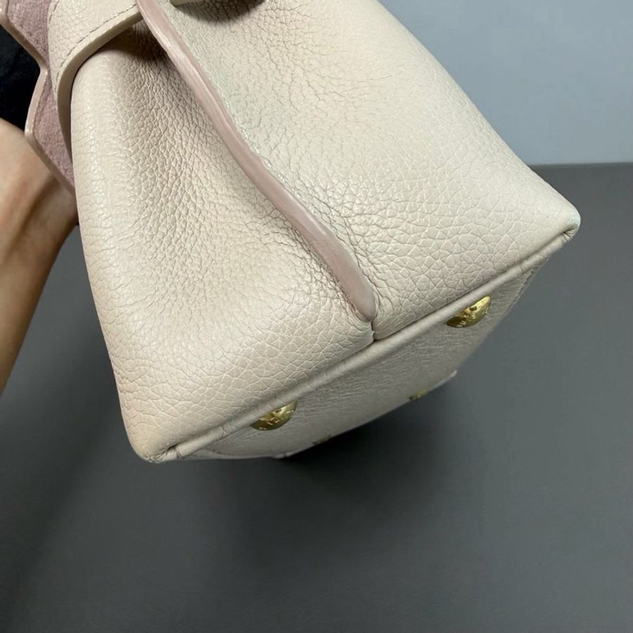 【威選精品】🤍 LV Lockme Ever Mini 淺奶茶荔枝牛皮手提／肩背／斜背包-8