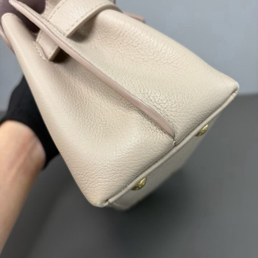 【威選精品】🤍 LV Lockme Ever Mini 淺奶茶荔枝牛皮手提／肩背／斜背包-10
