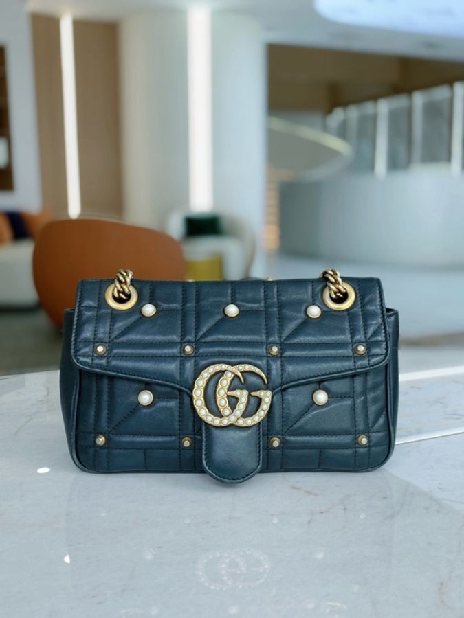 Gucci • 經典黑金珍珠Mormont馬蒙26-2