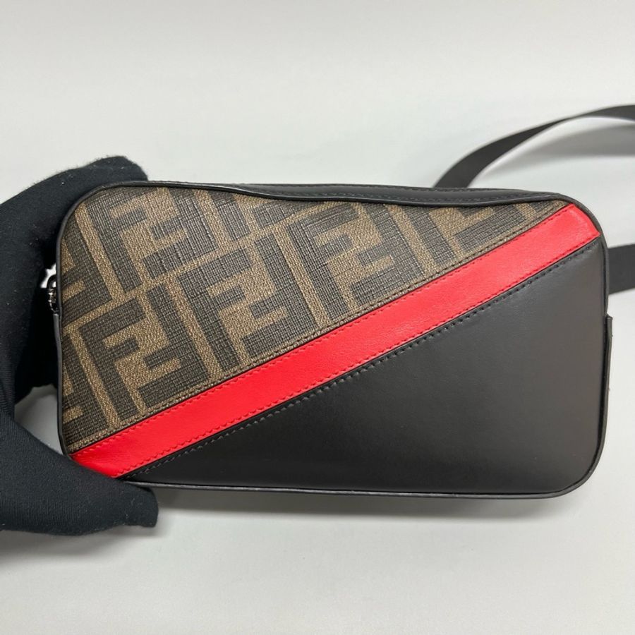 Fendi • 經典老花拼皮相機包 🈶原廠塵袋-6