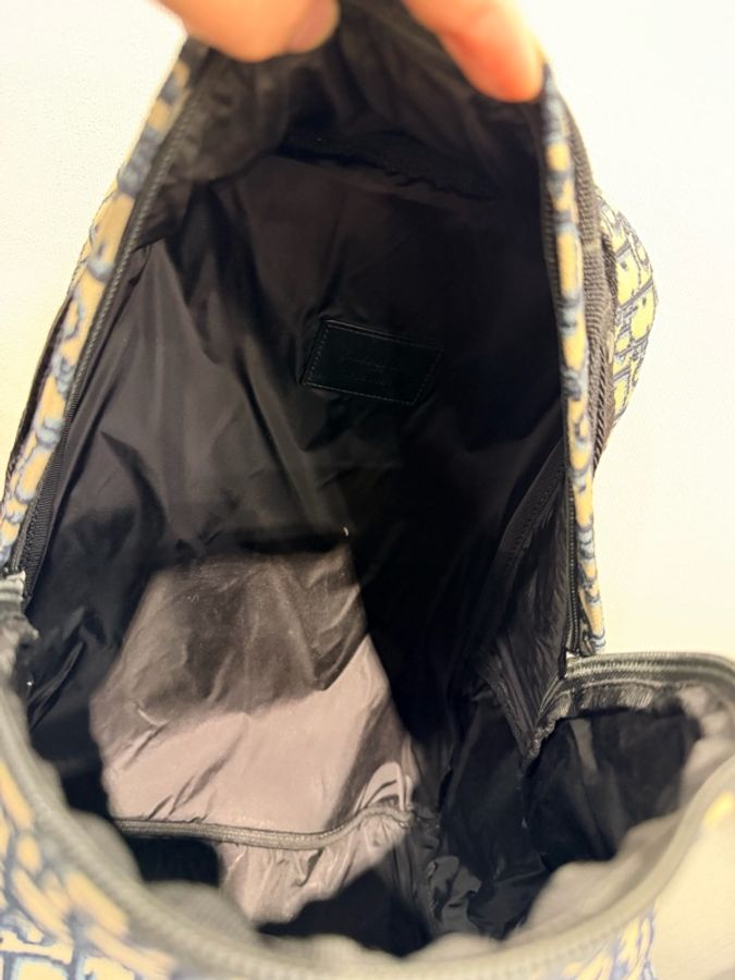 Dior Travel Oblique 緹花 後背包 藍-11