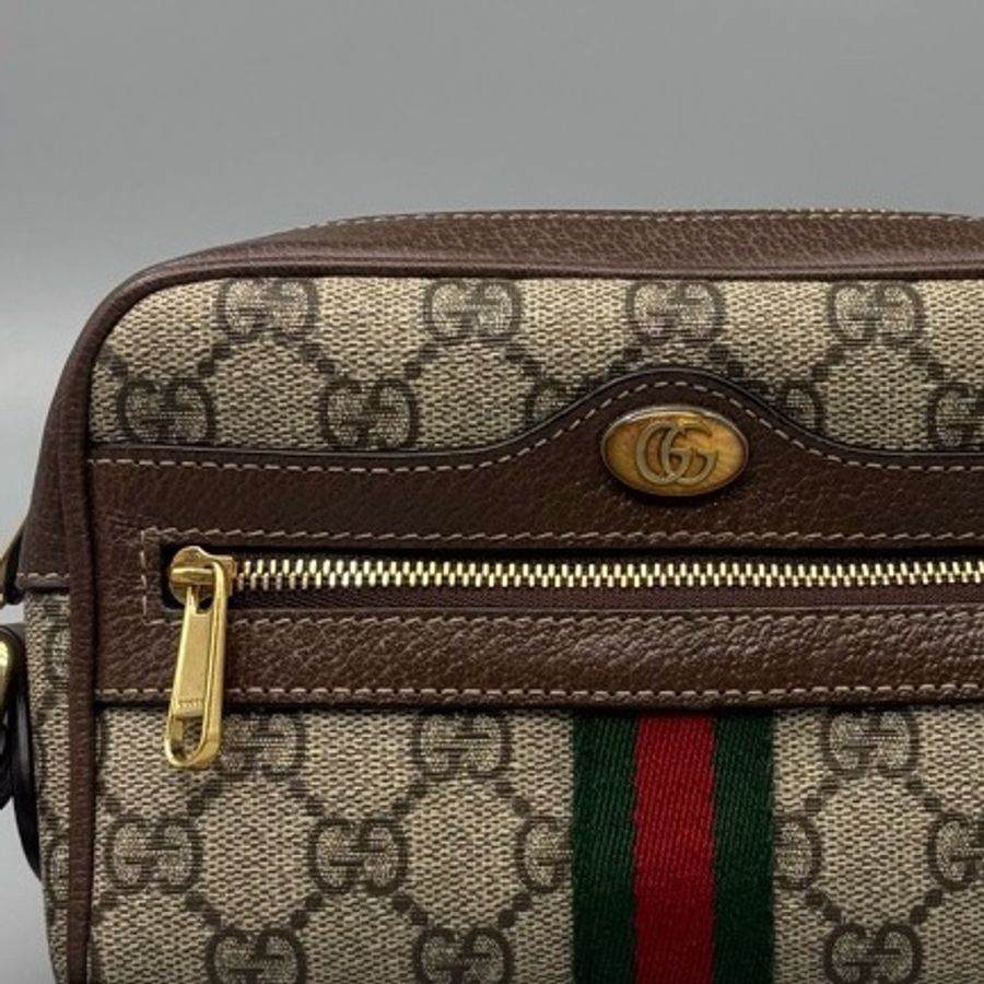 Gucci 古馳 Ophidia老花相機斜挎包 尺寸18*12 缺 龍蝦扣-9