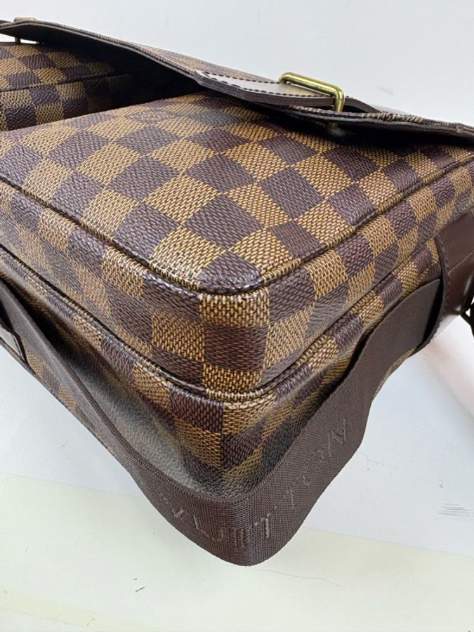 Louis Vuitton/路易威登 LV Broadway 棋盤格駱駝包，男士斜挎包-3