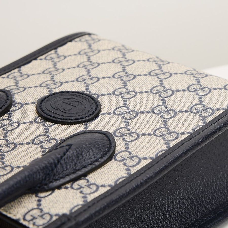 二手Gucci Retro mini 琴譜包 深藍-8