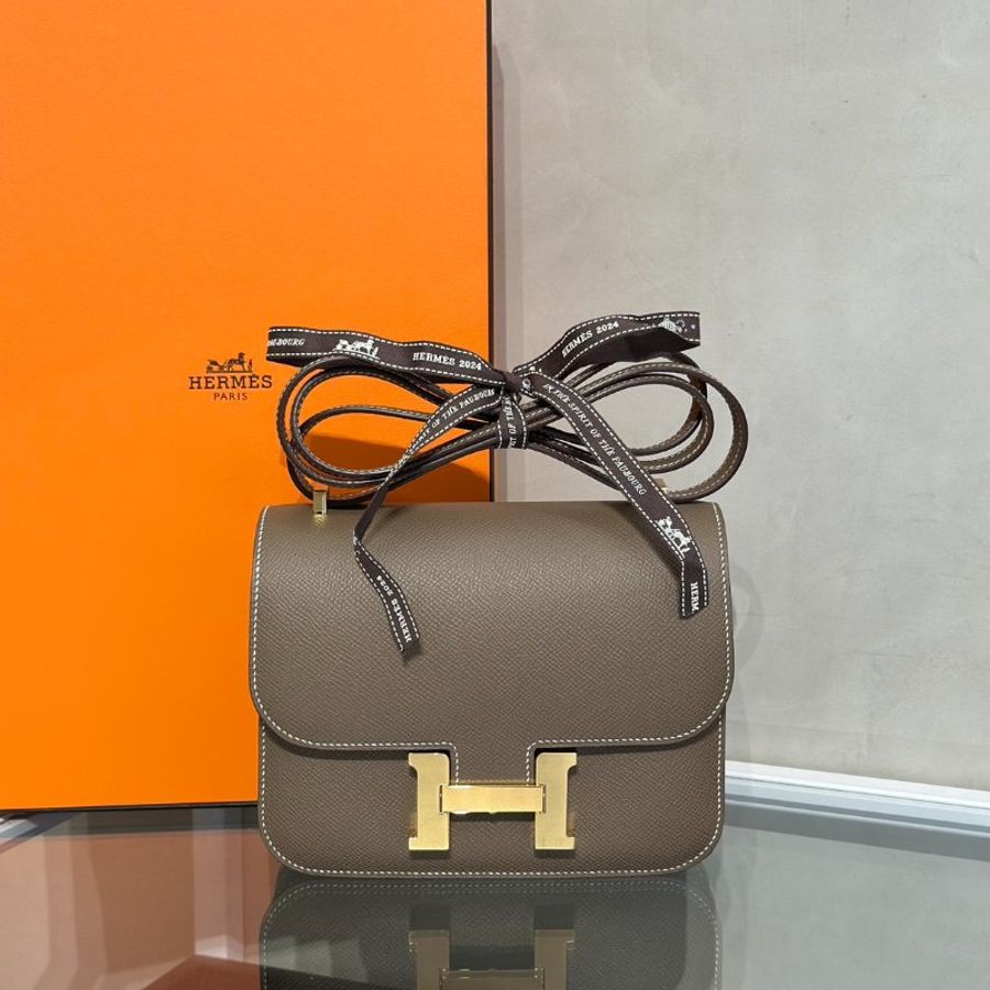 HERMES Mini Constance 19 - Etoupe 18 大象灰金 G-0