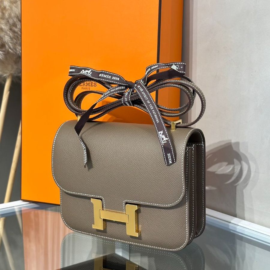 HERMES Mini Constance 19 - Etoupe 18 大象灰金 G-3