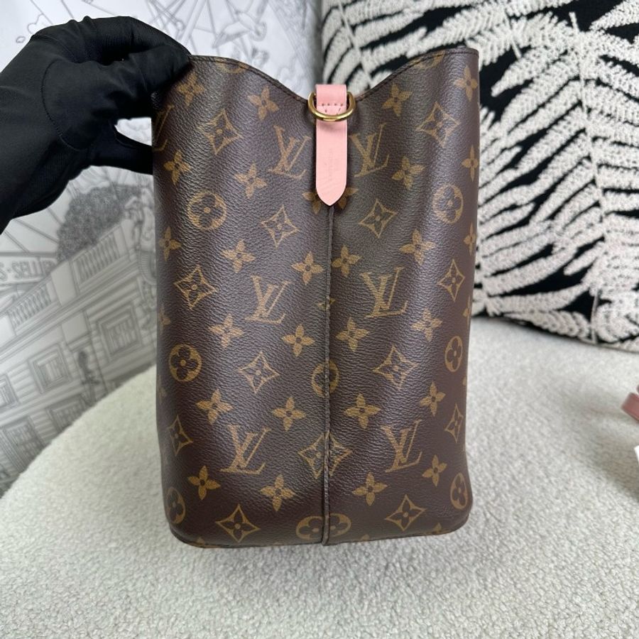 專櫃在售⭐Louis Vuitton 粉色 neonoe水桶包-5