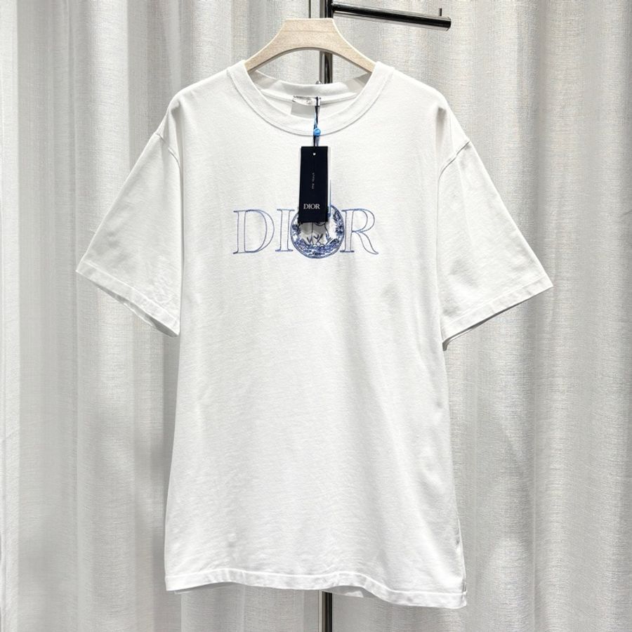 DIOR迪奧 x Hylton Nel SS25 刺繡小貓Logo短袖-0