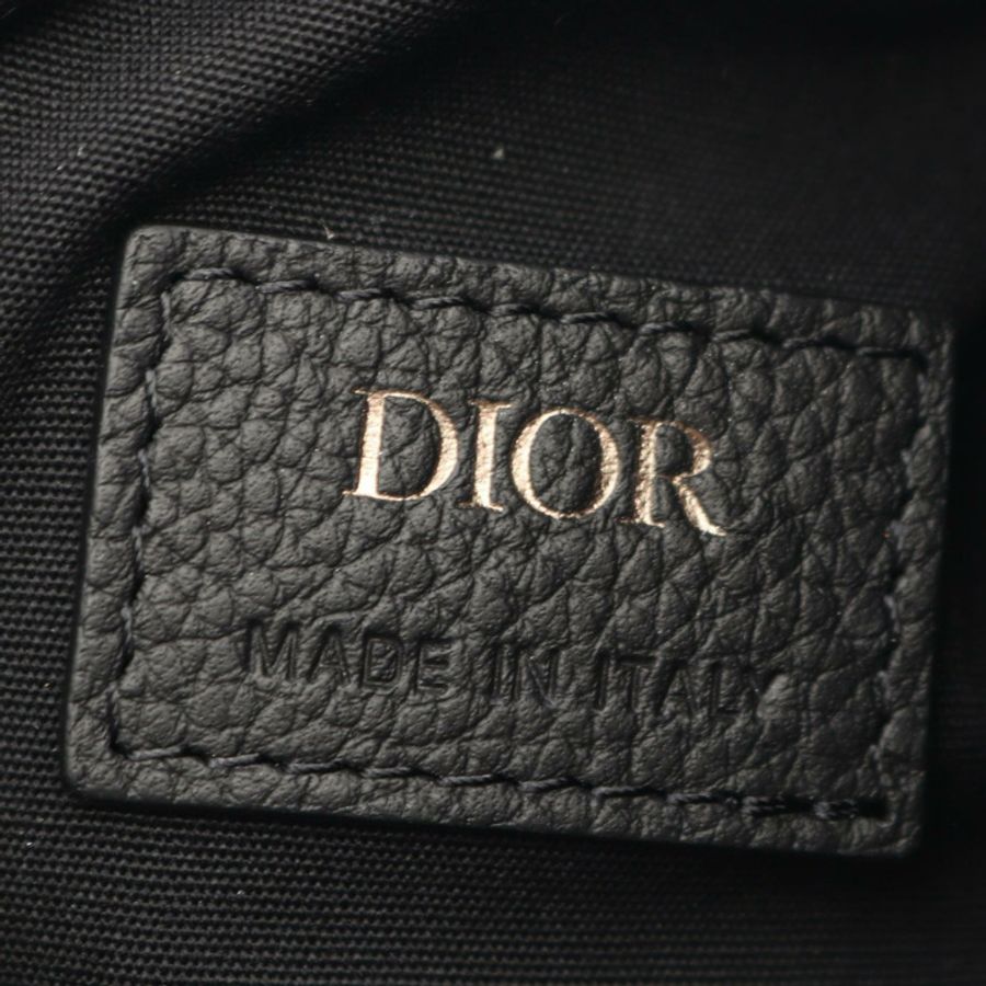 Dior SCARAB Oblique 腰包 帆布 皮革 米色 黑色 海軍藍 二手 男士-3