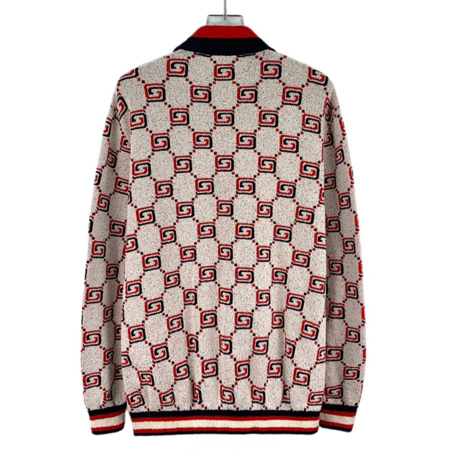Gucci 23款 拼色双G满印外套 XS码-1