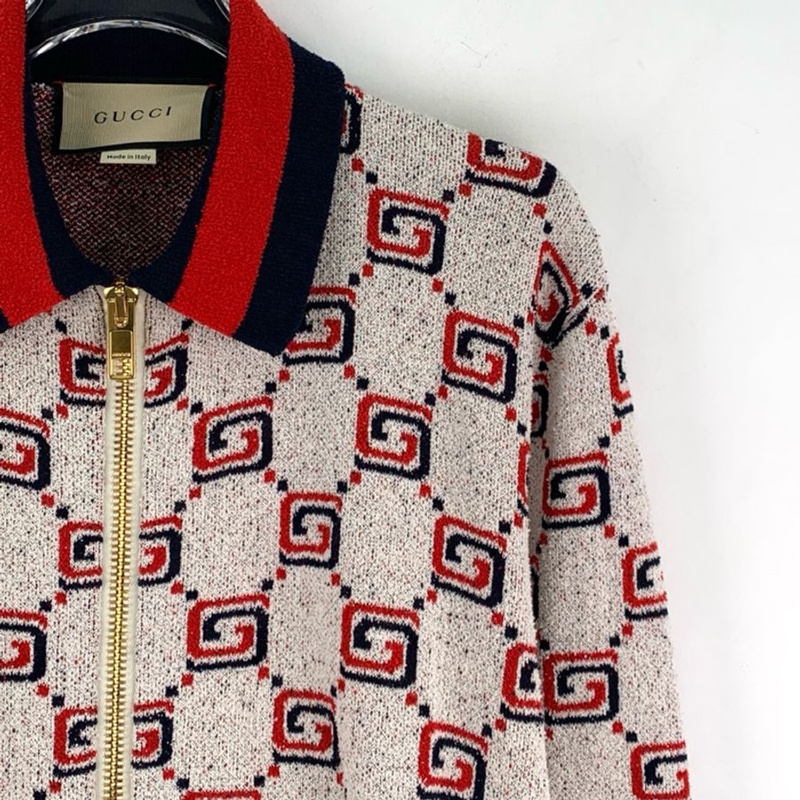 Gucci 23款 拼色双G满印外套 XS码-2