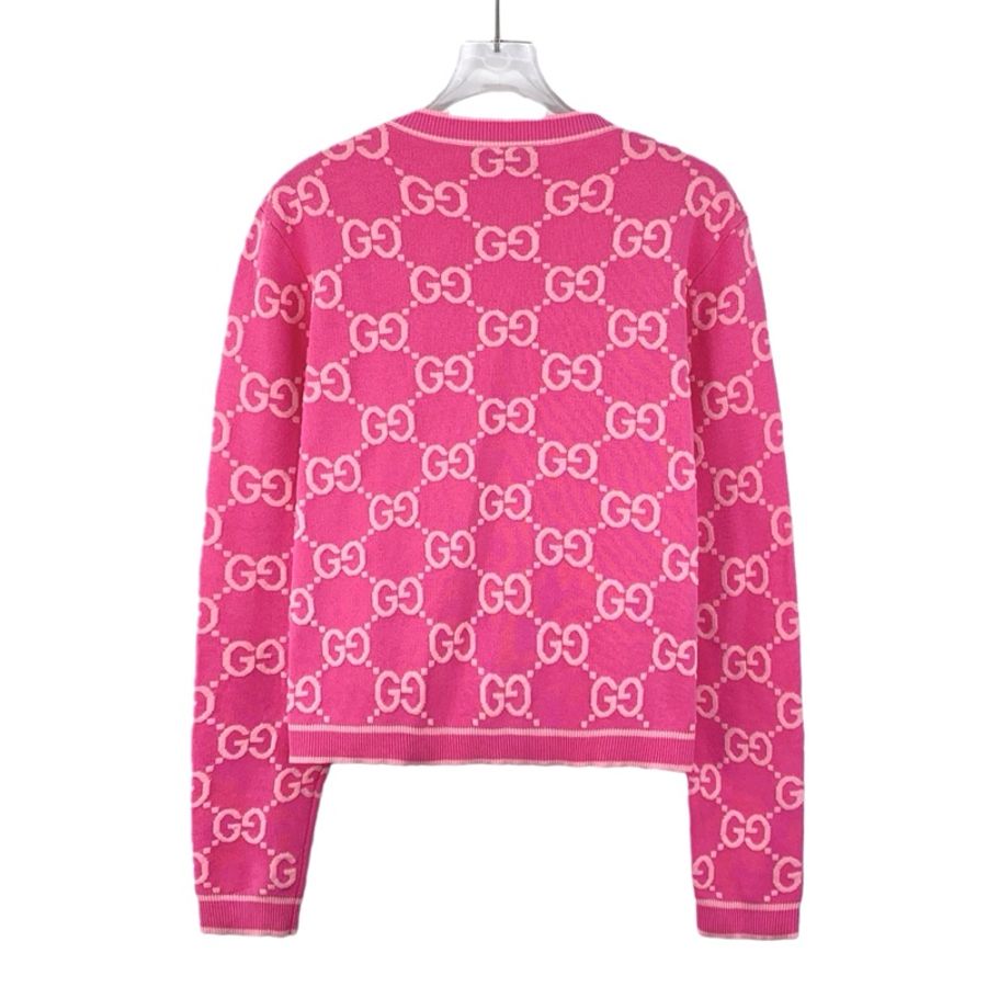 Gucci 24款 粉色满印外套 S码-1