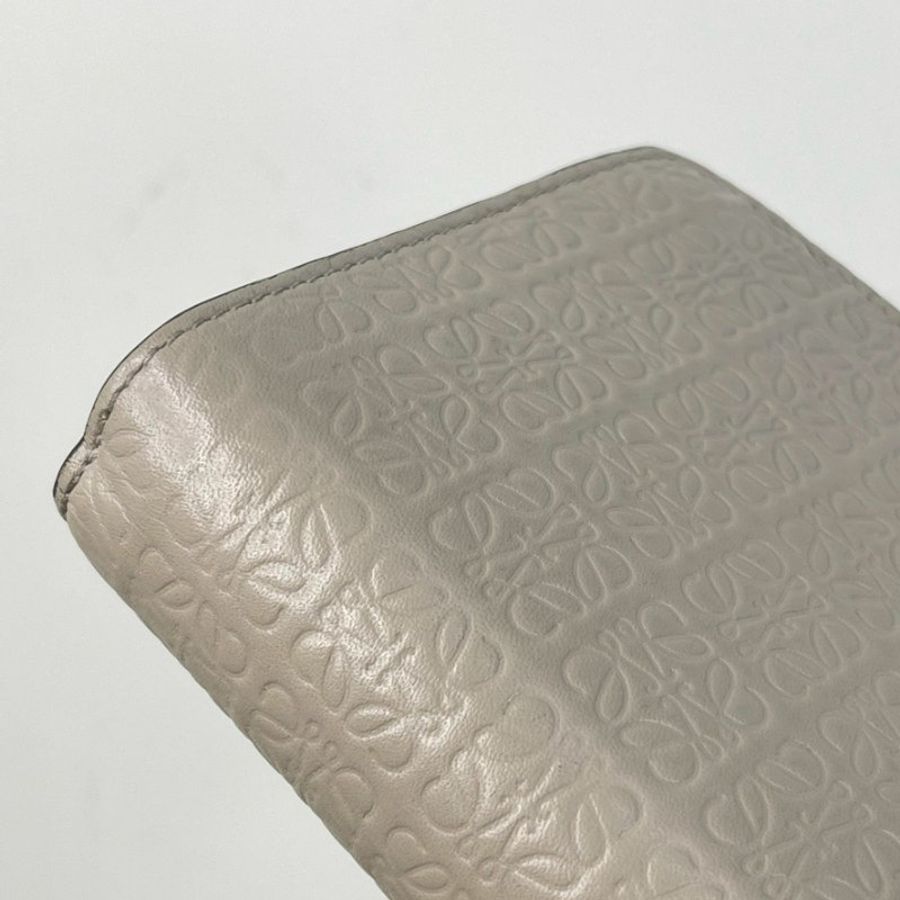 LOEWE 壓紋小牛皮對開短夾-11