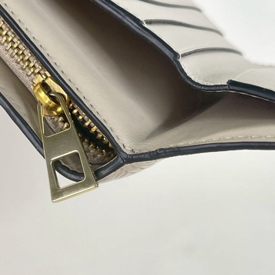 LOEWE 壓紋小牛皮對開短夾-12