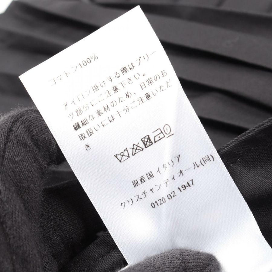Dior 迷你百褶裙，黑色，棉質，二手女款，34碼-3
