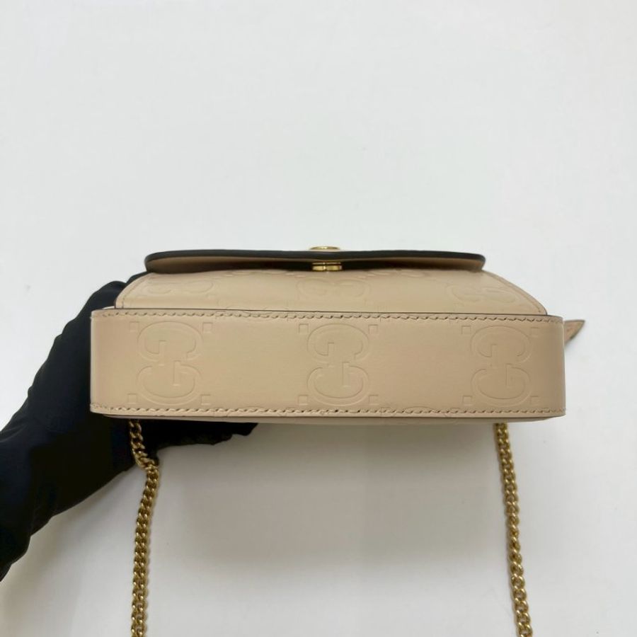 GUCCI SUPER MINI 鍊條包 米白色-2