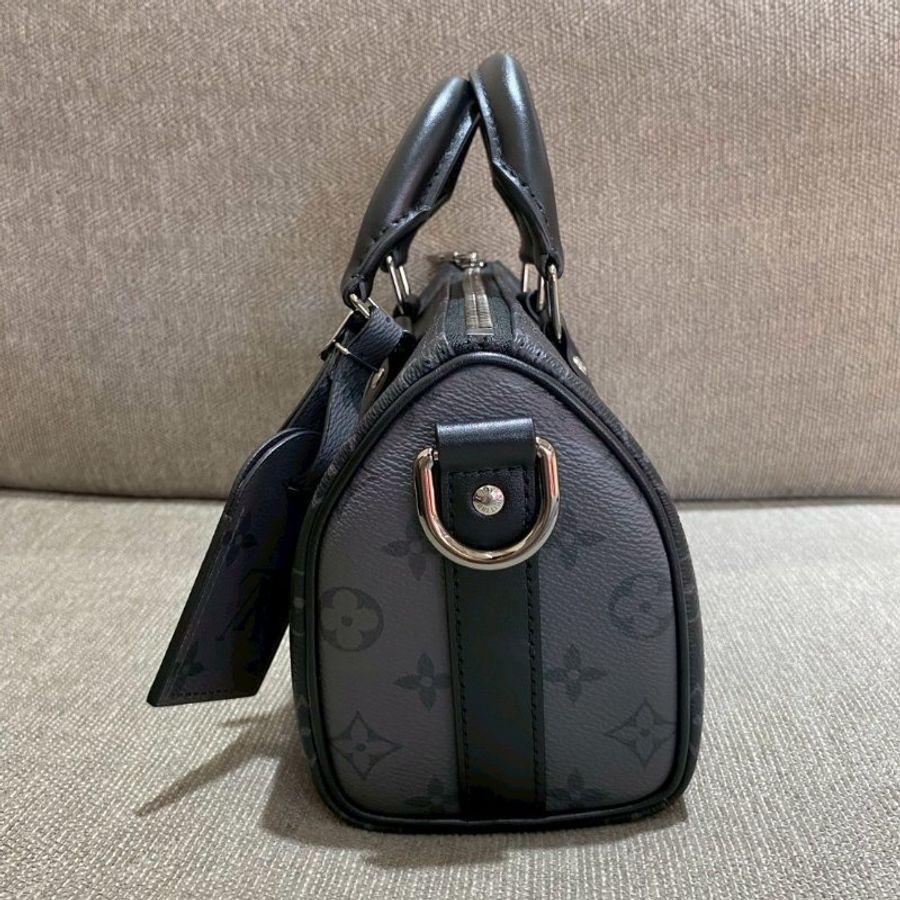 Louis Vuitton keepall 雙色老花手提肩背包 晶片款-3