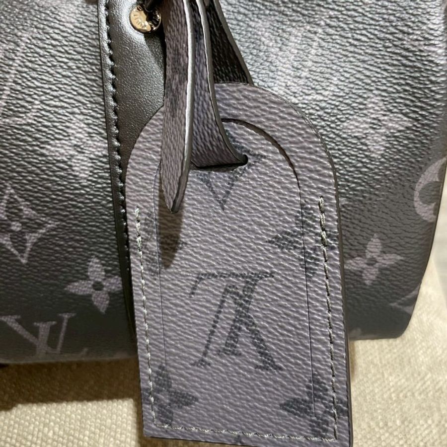 Louis Vuitton keepall 雙色老花手提肩背包 晶片款-5
