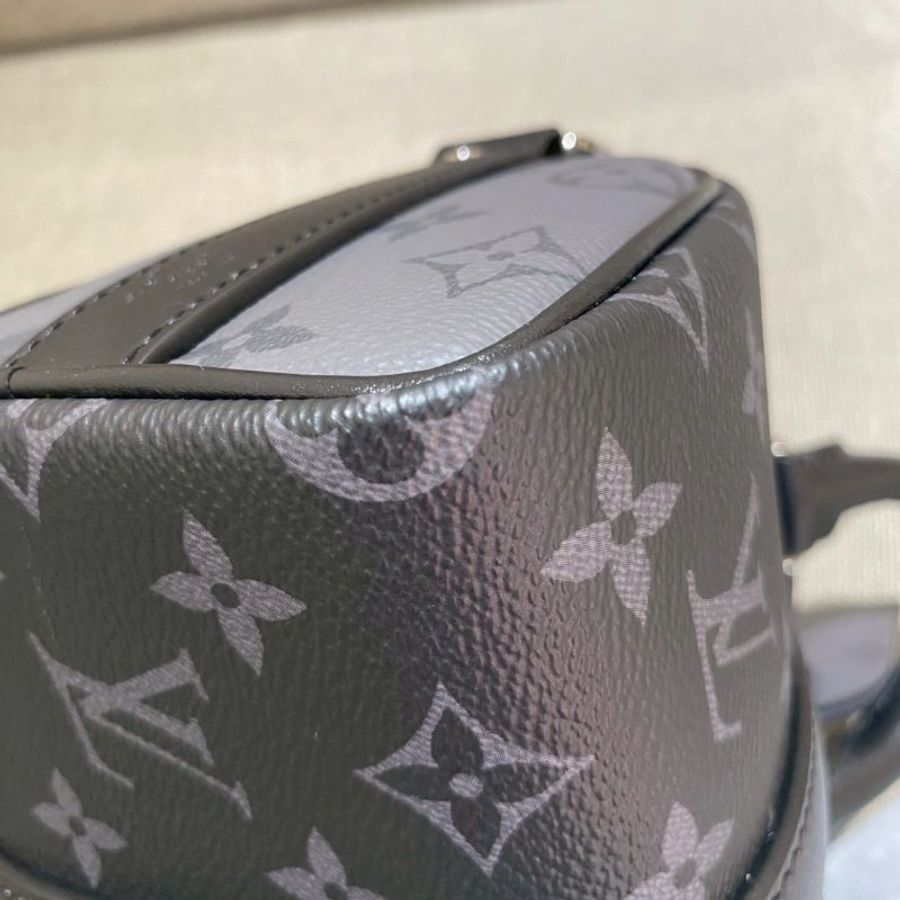 Louis Vuitton keepall 雙色老花手提肩背包 晶片款-7
