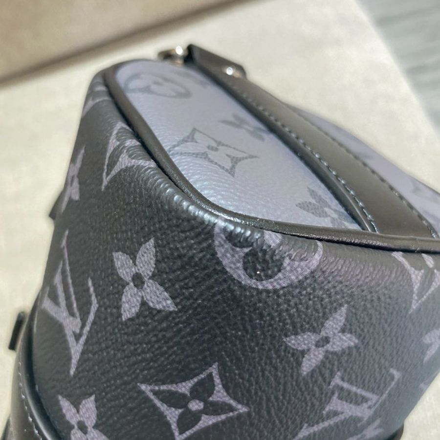 Louis Vuitton keepall 雙色老花手提肩背包 晶片款-8