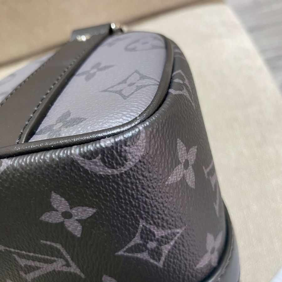 Louis Vuitton keepall 雙色老花手提肩背包 晶片款-9