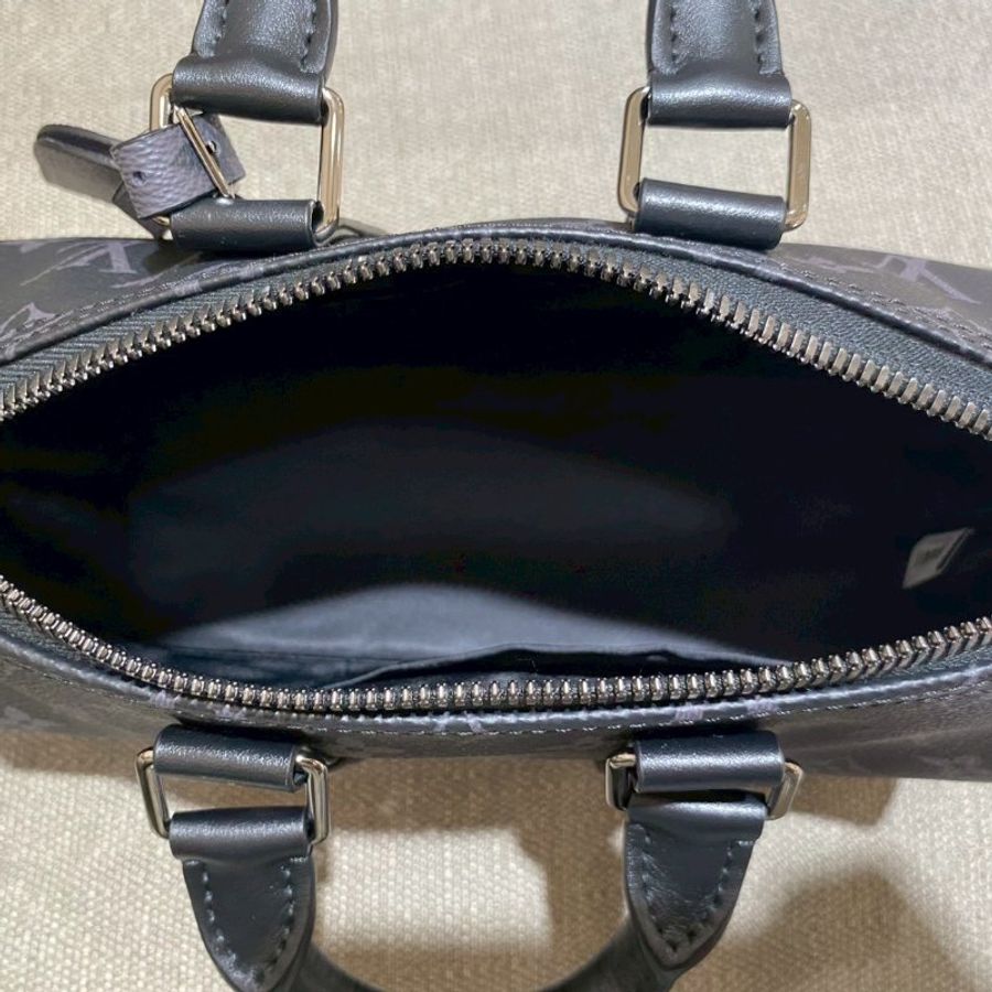 Louis Vuitton keepall 雙色老花手提肩背包 晶片款-10