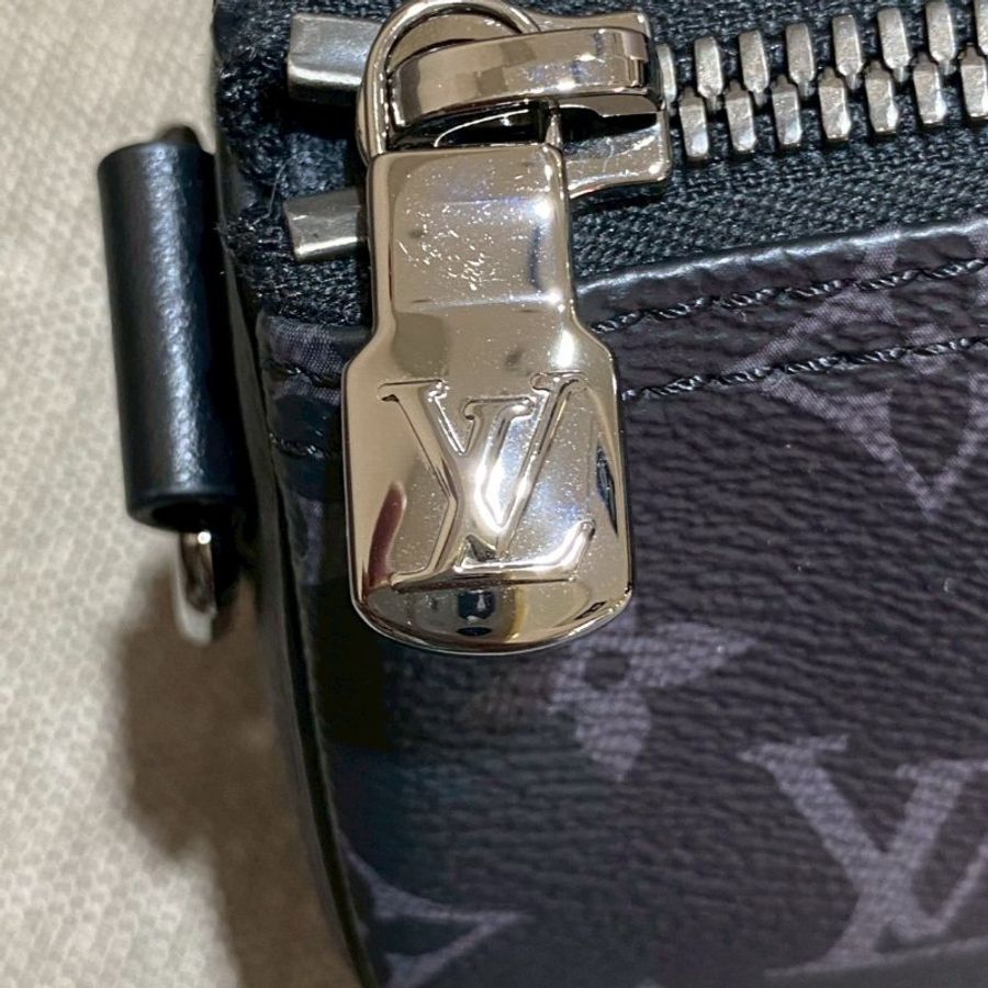 Louis Vuitton keepall 雙色老花手提肩背包 晶片款-13