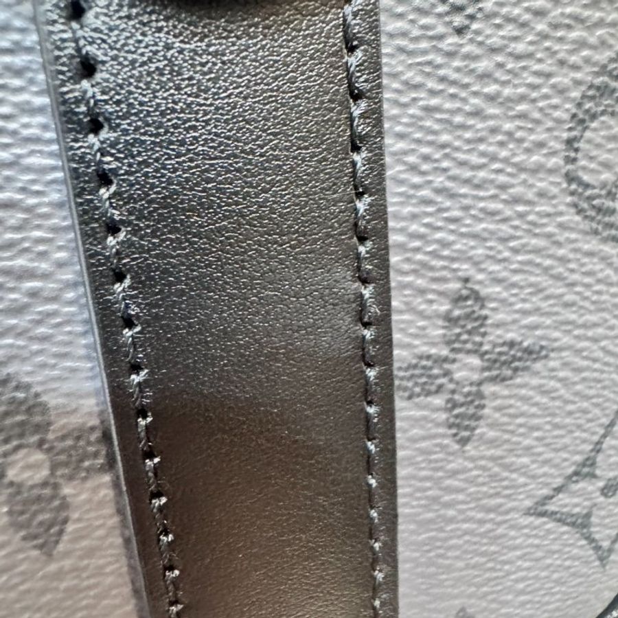 Louis Vuitton keepall 雙色老花手提肩背包 晶片款-18