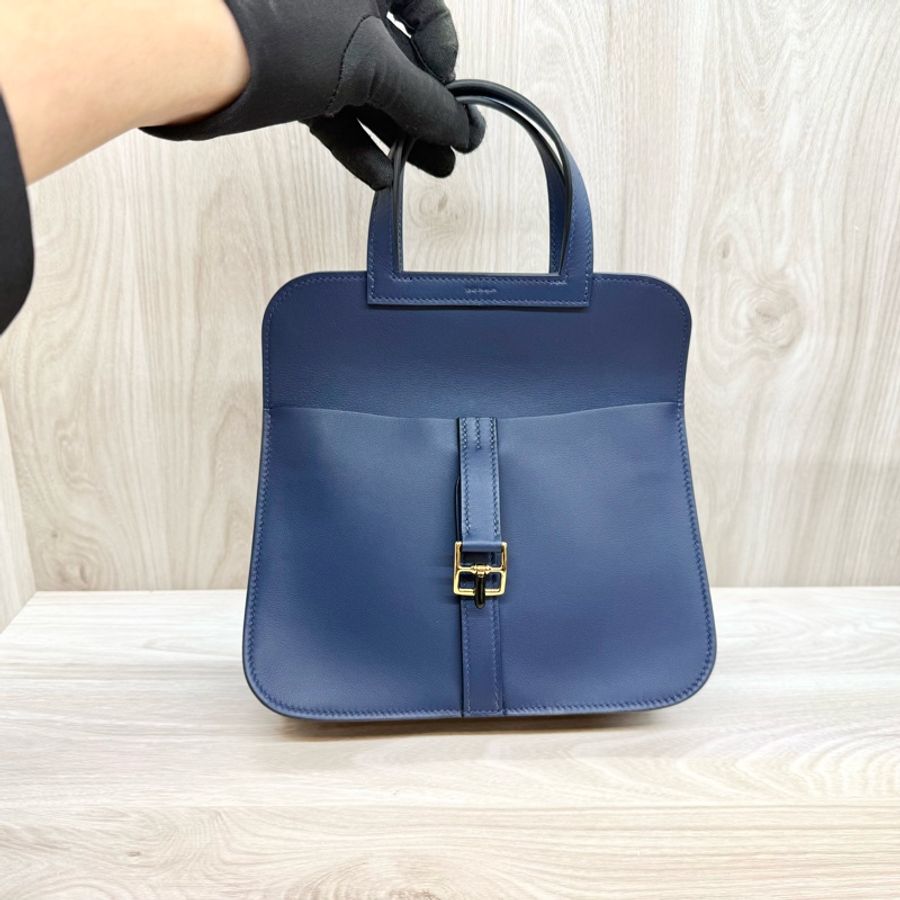 HERMES 送禮首選✨BZ NAV海軍藍 SWIFT皮MINI HALZAN-9