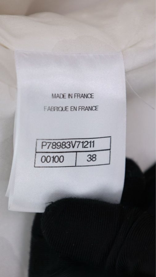 Chanel 25P白色重工珍珠滚边粗花呢上衣外套-19