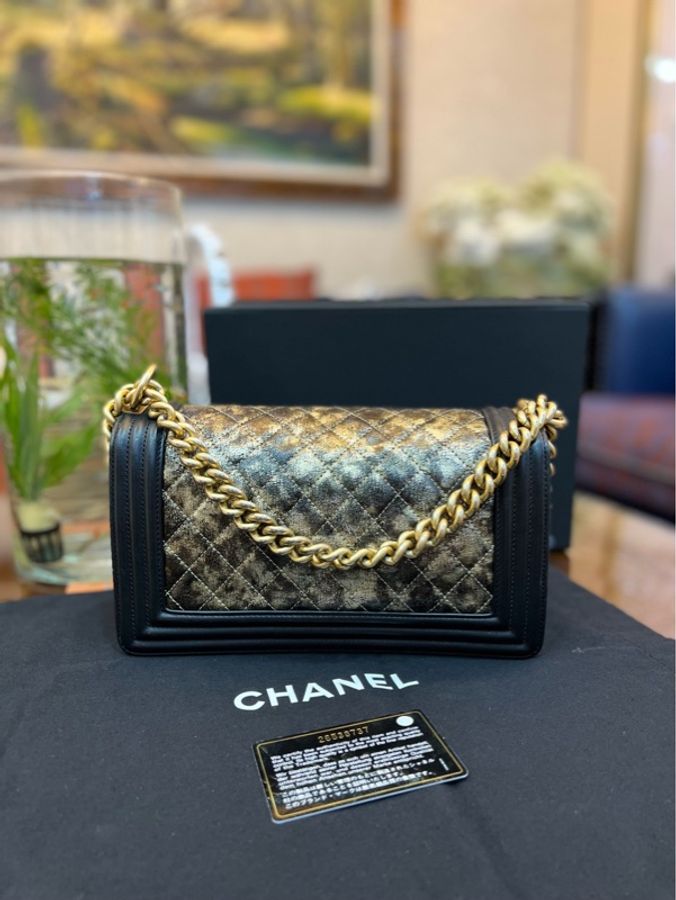 香奈兒 Chanel Leboy 2018限量款鎏金小號-4