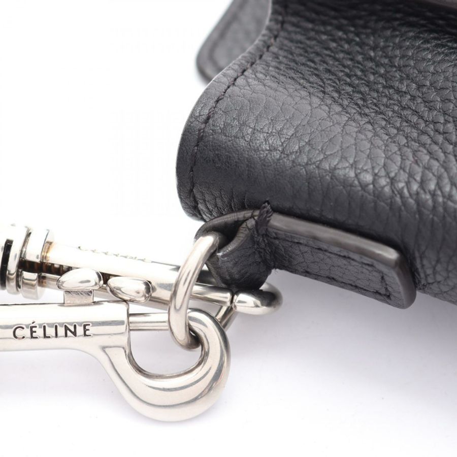 CELINE Luggage Nano Shopper 單肩斜背包 黑色真皮二手女款-7