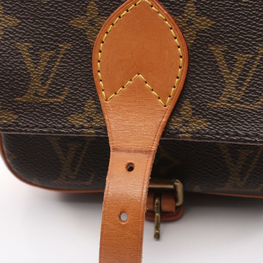 路易威登 Cartouchiere PM 單肩斜背包 M51254 Monogram 帆布 二手-10