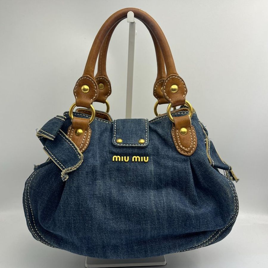 🏷Miu miu丹寧手提包-4