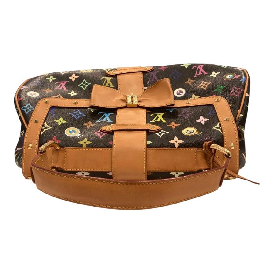 LOUIS VUITTON 路易威登 村上隆 EYE LOVE YOU 黑色 三彩 手提包-4