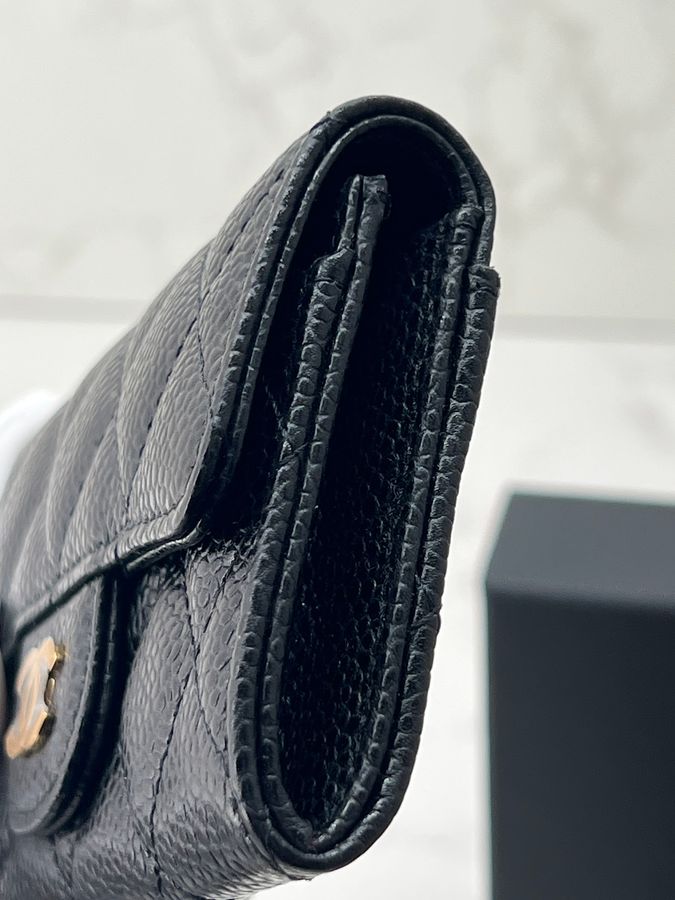 香緹國際精品 CHANEL CF 荔枝牛卡包 保卡款 1123-2