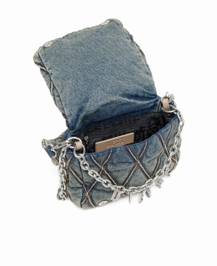 Diesel 女士 絎縫牛仔單肩包均碼碼21cm*9cm*16cm-1