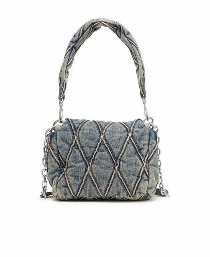 Diesel 女士 絎縫牛仔單肩包均碼碼21cm*9cm*16cm-2
