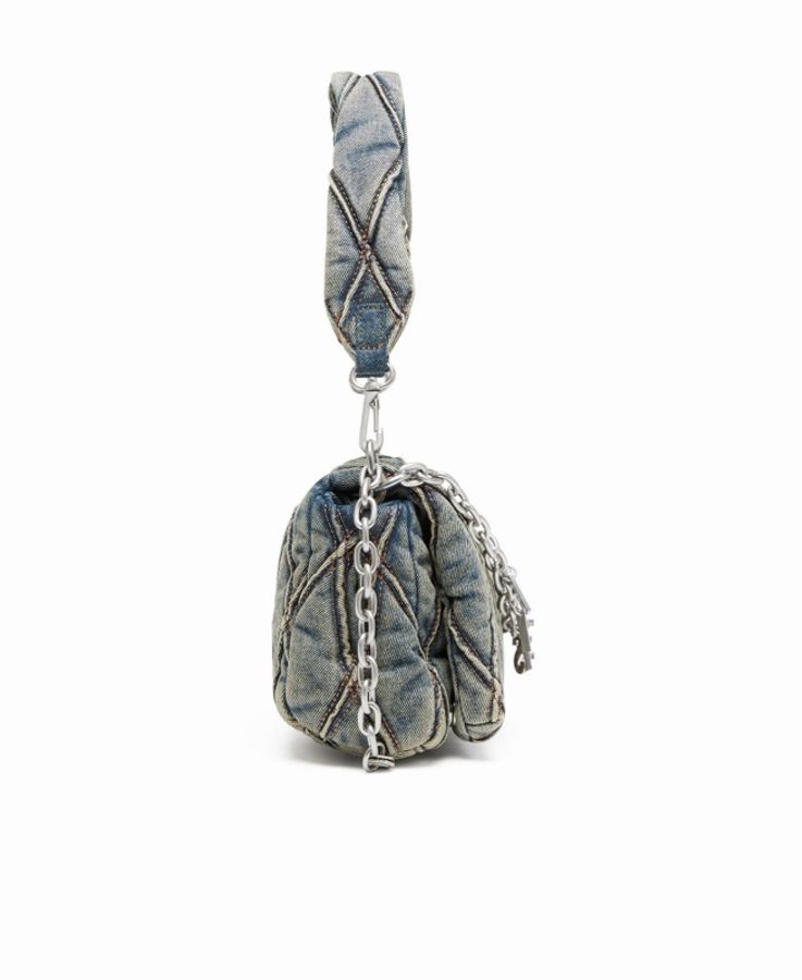 Diesel 女士 絎縫牛仔單肩包均碼碼21cm*9cm*16cm-4