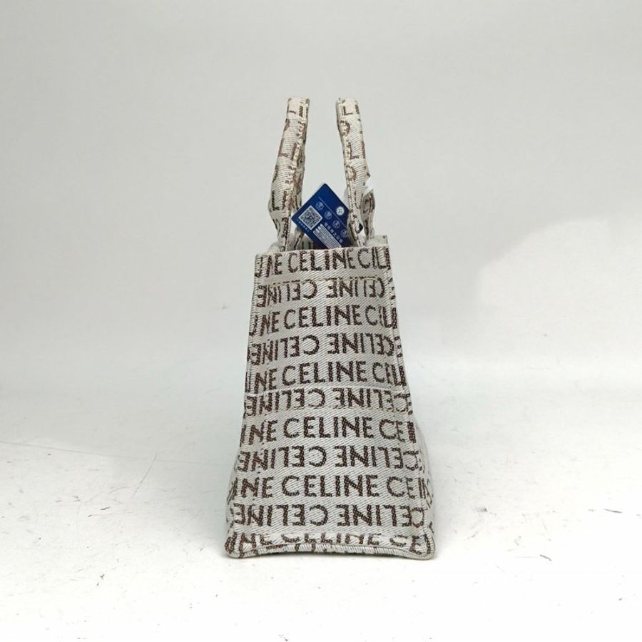 CELINE 拼色帆布CabasThais購物袋Tote肩背包-1